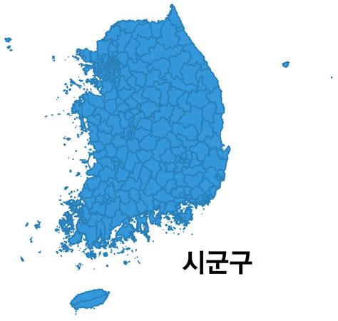 대한민국 지도 shp